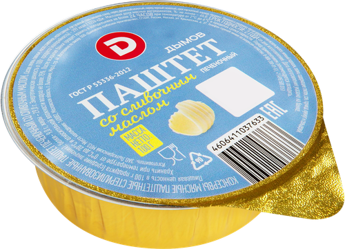 

Паштет Дымов печеночный со сливочным маслом 100 г