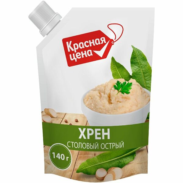 Хрен Красная цена Столовый острый 140 г