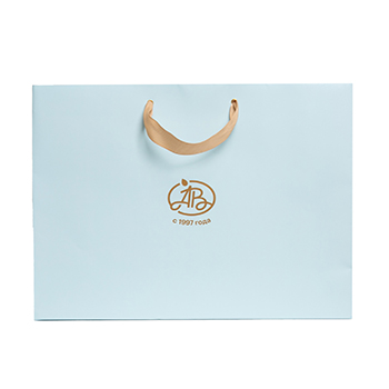 

Пакет подарочный Азбука вкуса Детство L голубой 40х30х14 см