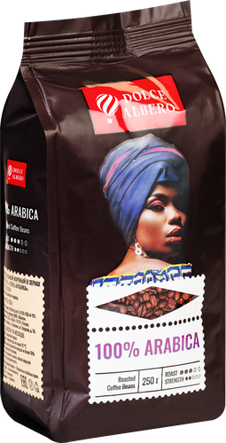 

Кофе зерновой Dolce Albero 100% Arabica 250 г