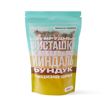 

Смесь орехов Азбука Вкуса с изумрудной фисташкой 120 г