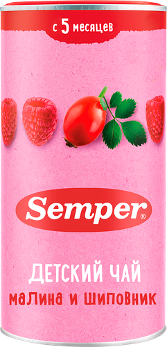 Semper Чай малина и шиповник, 200 г