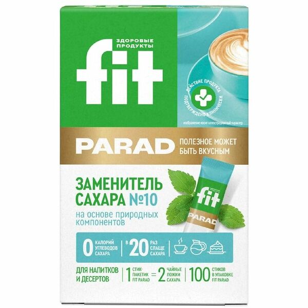 Заменитель сахара Fitparad №10, 60 шт