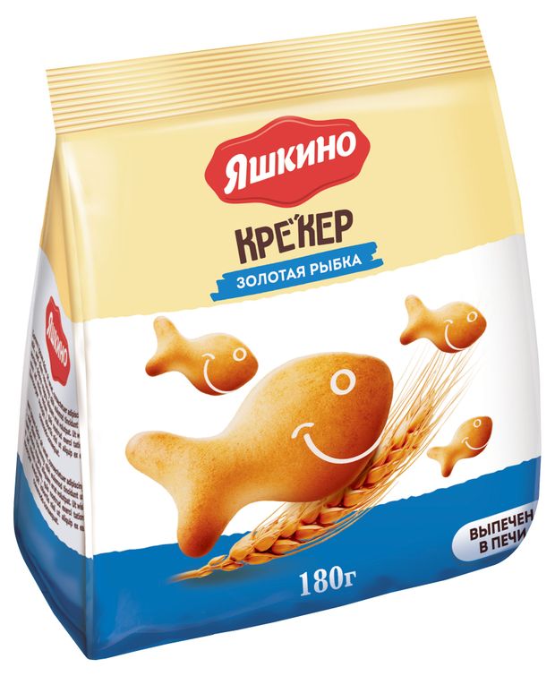 

Крекер Яшкино Золотая Рыбка 180 г