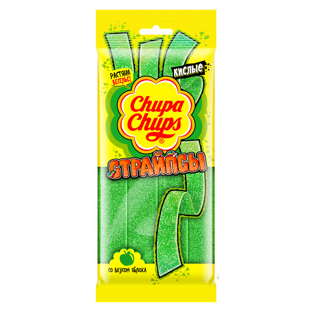 

Мармелад Chupa Chups Кислые страйпсы яблоко 120 г