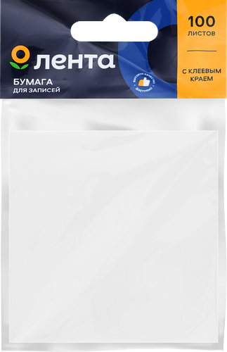 Бумага для записей Лента 7.5х7.5 см 100 листов
