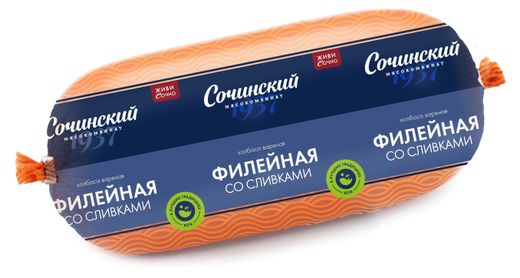 

Колбаса Сочинский мясокомбинат Филейная со сливками вареная 400 г