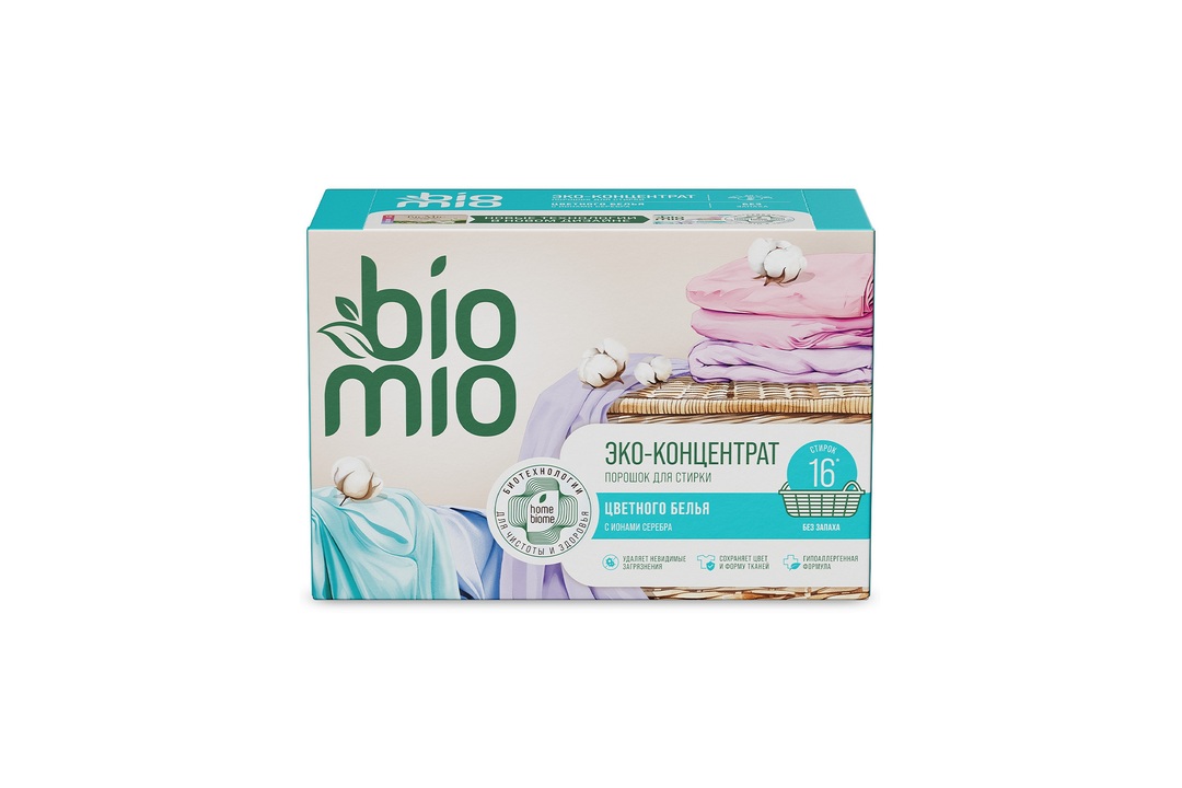 

Стиральный порошок BioMio Colors&White для стирки цветного, концентрированный 500 г