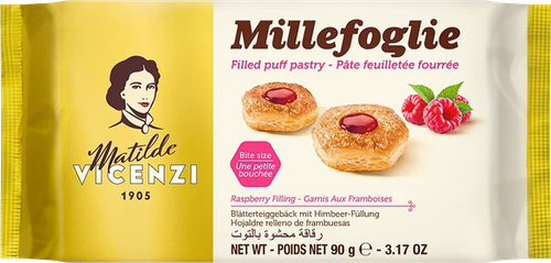 

Пирожные Matilde Vicenzi Millefoglie с малиновой начинкой 90 г
