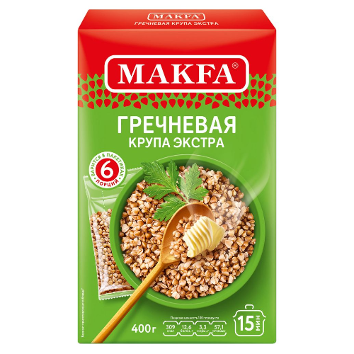 

Крупа гречневая Makfa Экстра в пакетиках 400 г