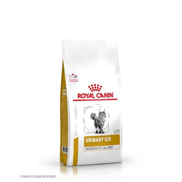 Сухой корм Royal Canin Urinary S/O LP34 Moderate Calorie для любых кошек при мочекаменной болезни и лишнем весе 350 г