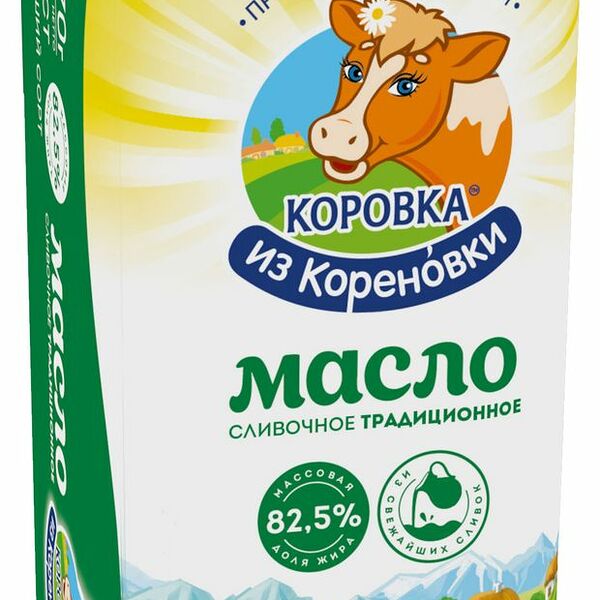Масло сливочное Коровка из Кореновки традиционное 82,5% 400 г