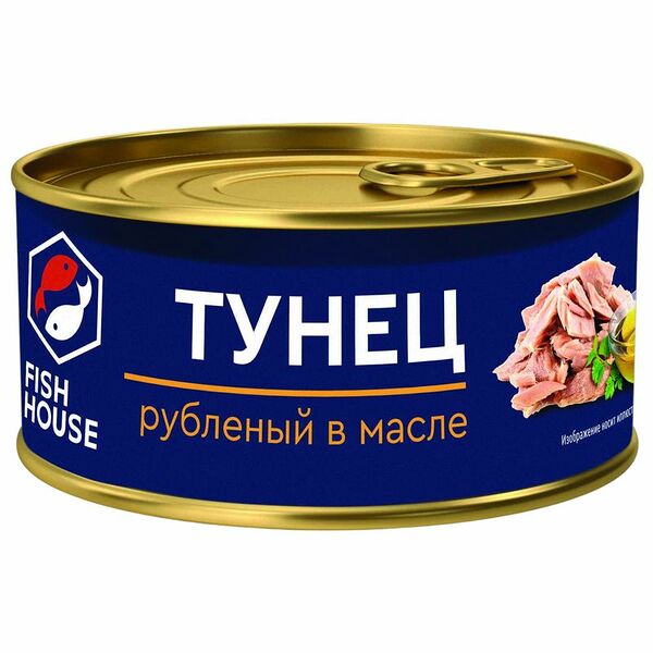 Тунец Fish House рубленый в масле 185 г