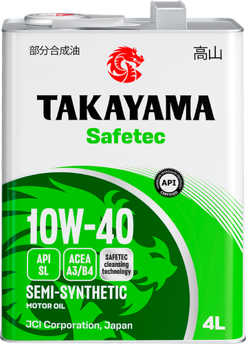 

Масло моторное полусинтетическое Takayama API SL/CF 10W-40 4 л