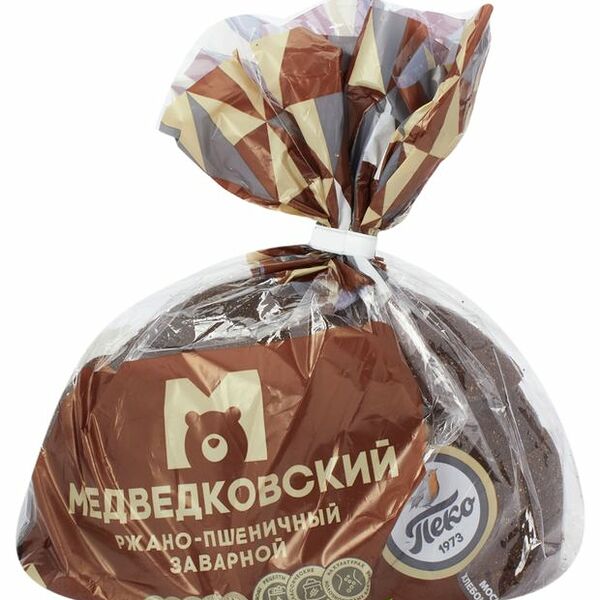 Хлеб ржано-пшеничный заварной ПЕКО Медведковский в нарезке 375 г