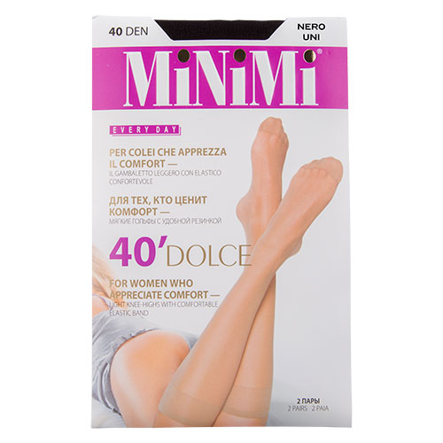 

Гольфы Minimi Dolce 40 den Nero 2 пары единый размер