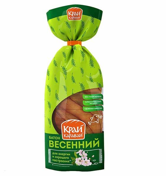 Батон Край Каравай Весенний в нарезке 250 г