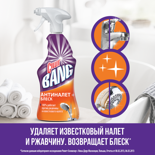 

Чистящее средство Cillit Bang АнтиНалет + Блеск 450 мл