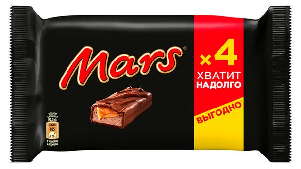 

Батончик шоколадный Mars с нугой и карамелью 4 шт. 162 г