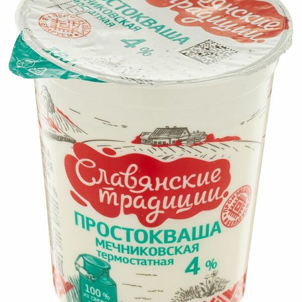 Простокваша Славянские традиции Мечниковская 4% 380 г