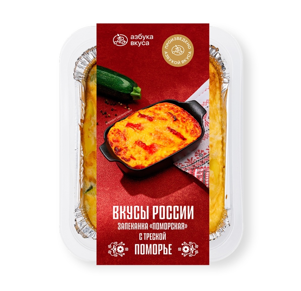 

Запеканка Поморская с треской Азбука вкуса Вкусы России 340 г