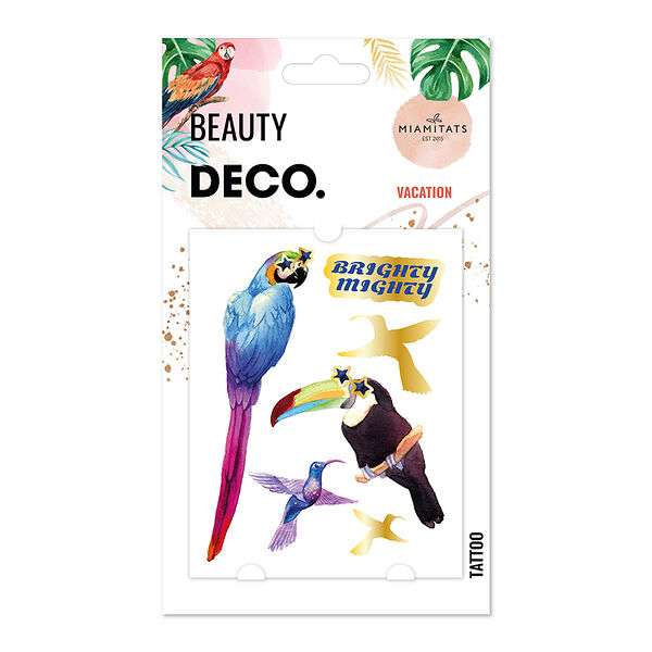 Татуировка для тела переводная Deco Watercolor Story Brighty mighty