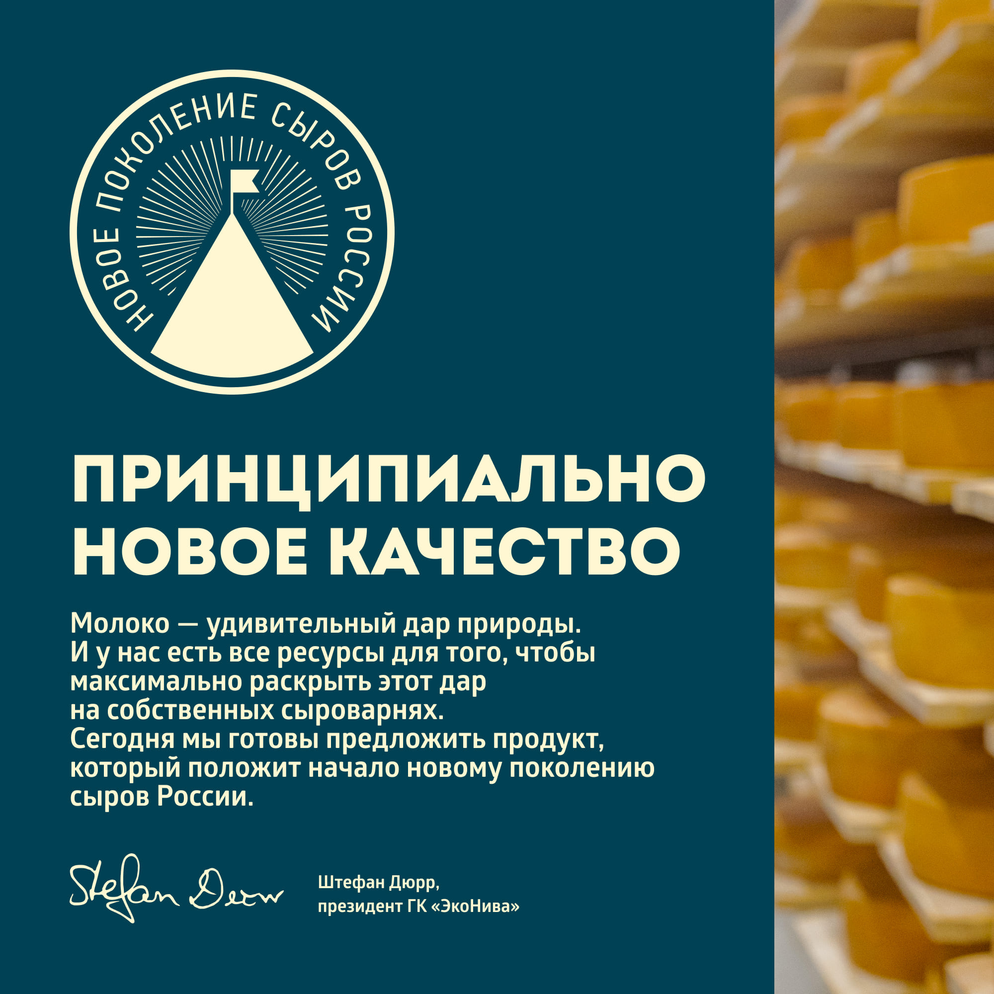 

Сыр твердый ЭкоНива Dürr Classic 50%, 6 месяцев выдержки, весовой
