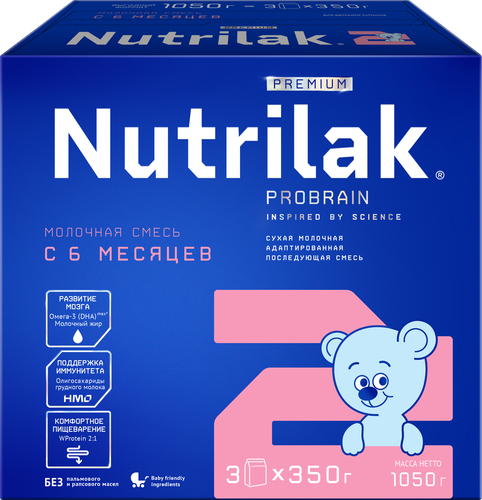

Смесь молочная Nutrilak Premium 2 с 6 месяцев 1050 г