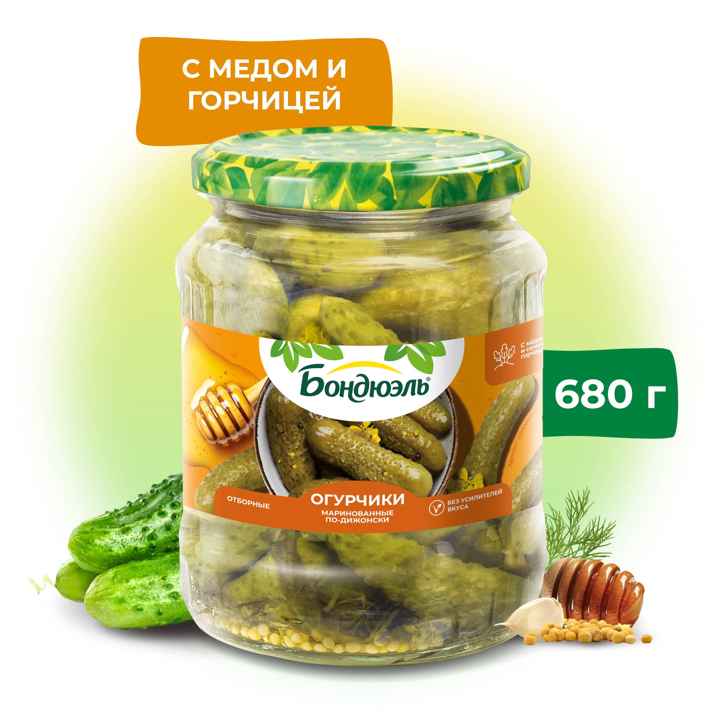 

Огурцы маринованные Бондюэль по-дижонски 680 г