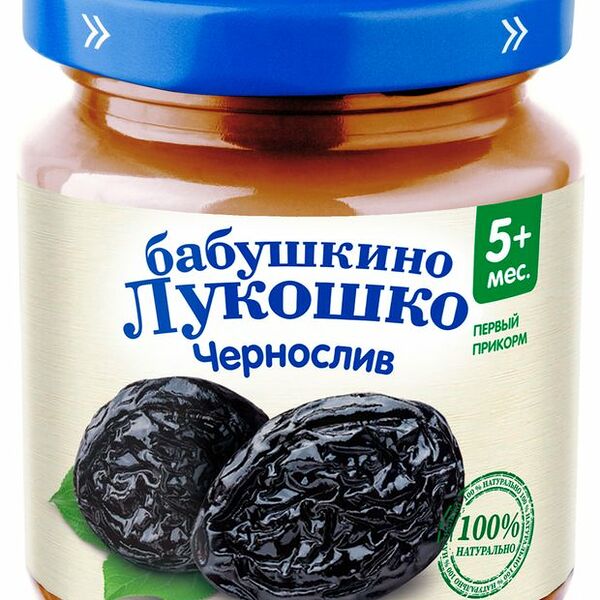 Пюре фруктовое Бабушкино Лукошко Чернослив 100 г