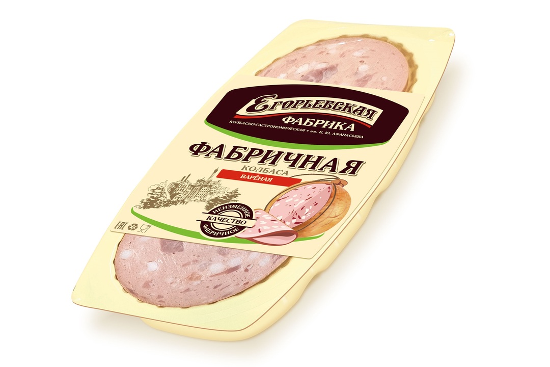 

Нарезка колбасная Егорьевская КГФ колбаса вареная Фабричная 160 г