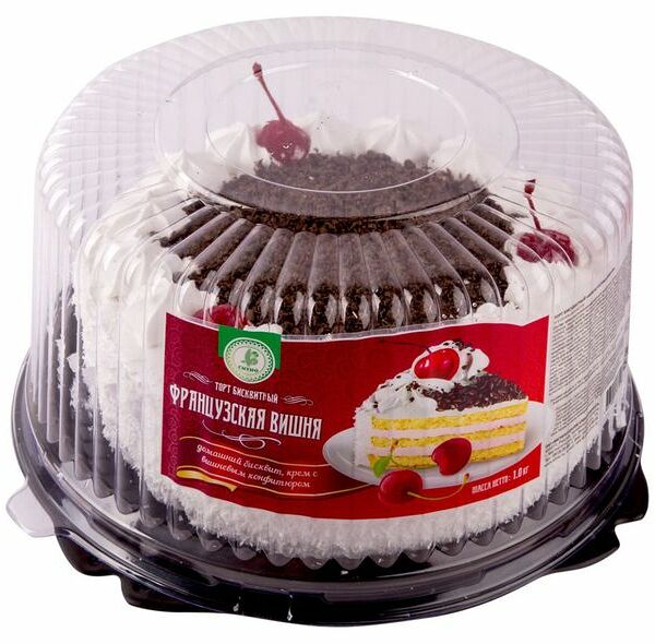 Торт бисквитный СИТНО Французская вишня 1 кг
