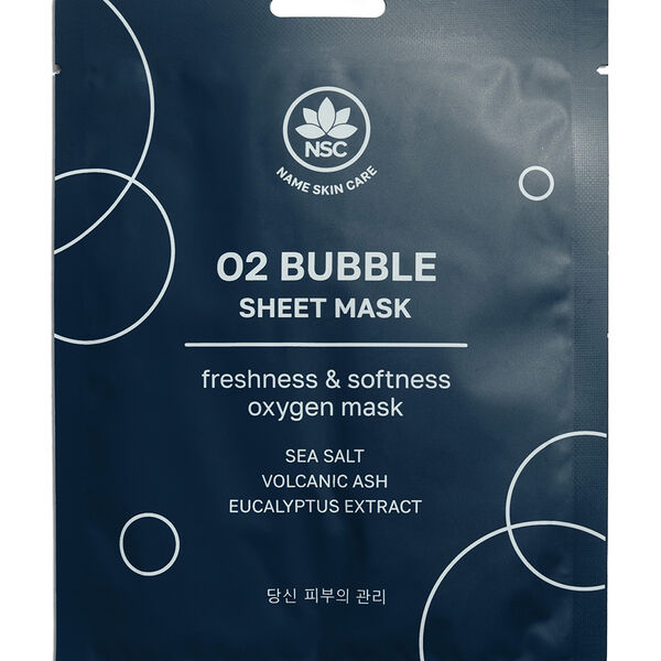 Ультраочищающая пузырьковая маска Name Skin Care O2 Bubble Sheet Mask для тусклой и уставшей кожи лица 25 г