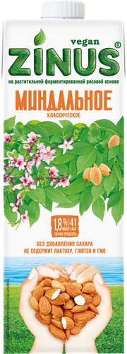 

Напиток миндальный Zinus 1 л