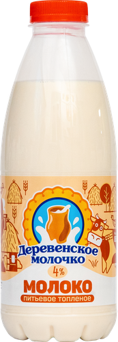 

Молоко Деревенское молочко топленое 4% 850 г