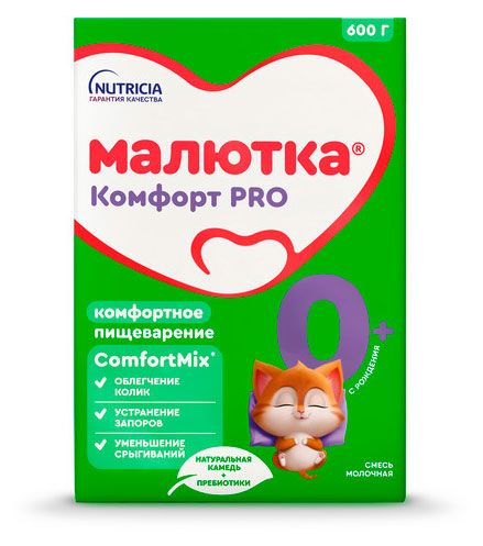 

Смесь сухая молочная Малютка Комфорт Pro 0+ 600 г