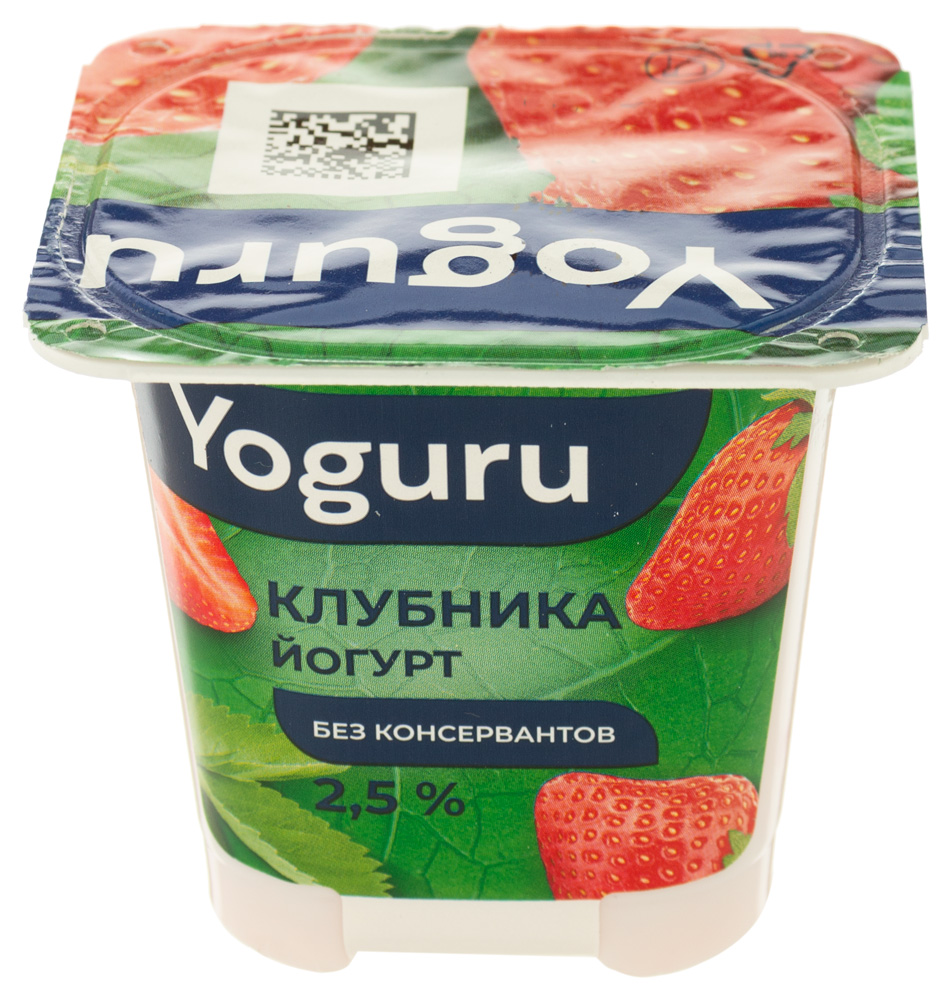

Йогурт Yoguru Клубника 2.5% 125 г