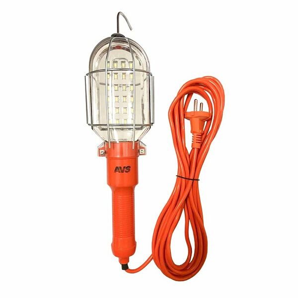 Переносной светодиодный фонарь AVS LW-1024L, 7W, 24 светодиода, длина шнура 10 метров