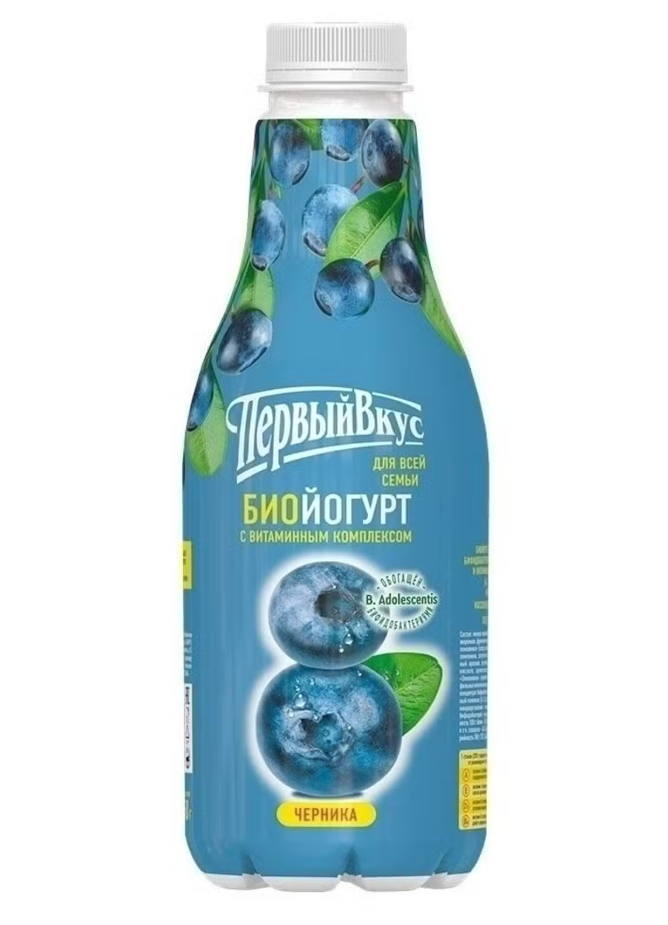 

Биойогурт питьевой Первый Вкус черника 2.5% 850 г