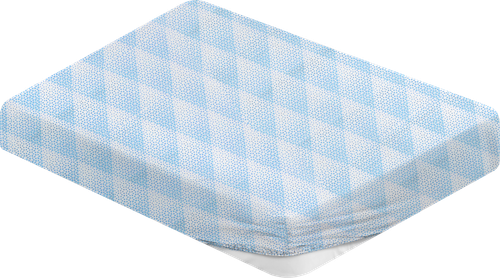 

Простыня на резинке HOMECLUB 160х200см/180х200см, голубая, бязь, хлопок