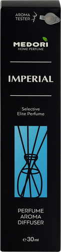 Ароматический диффузор Medori Imperial палочки из микрофибры, парфюм, с пробником аромата 30 мл