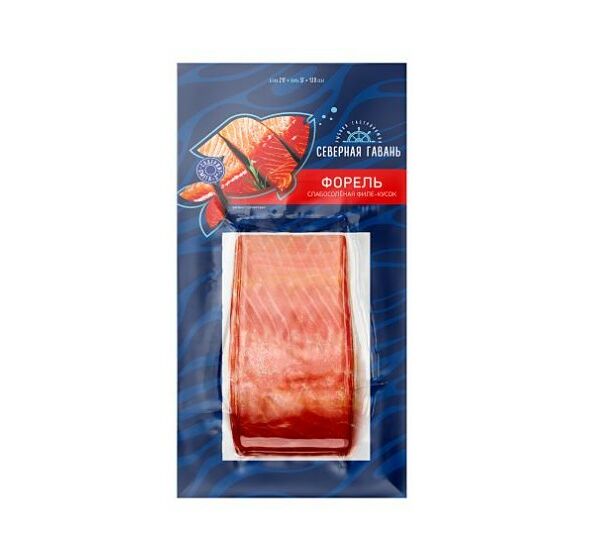 Форель Северная Гавань филе-кусок слабосоленый 180 г