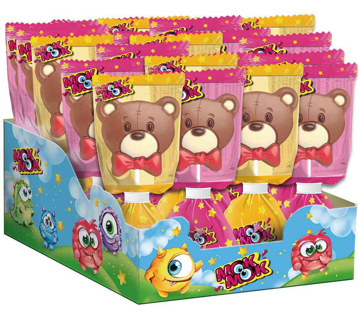 

Шоколадная фигура Мок-Мок с клубничным печеньем упаковка в ассортименте 24 г