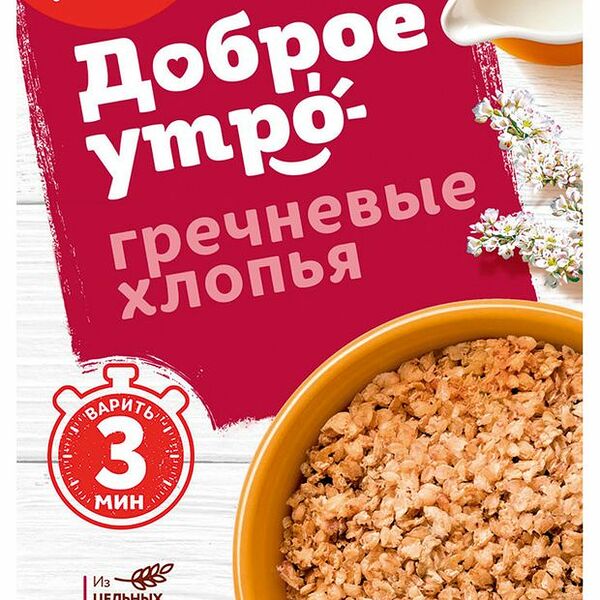Хлопья Увелка Гречневые 400г