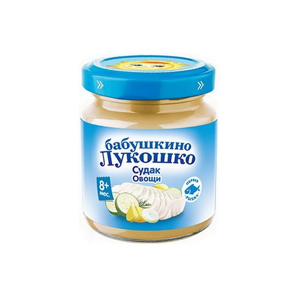 Пюре рыбное Бабушкино Лукошко Судак с овощами 100г ДП