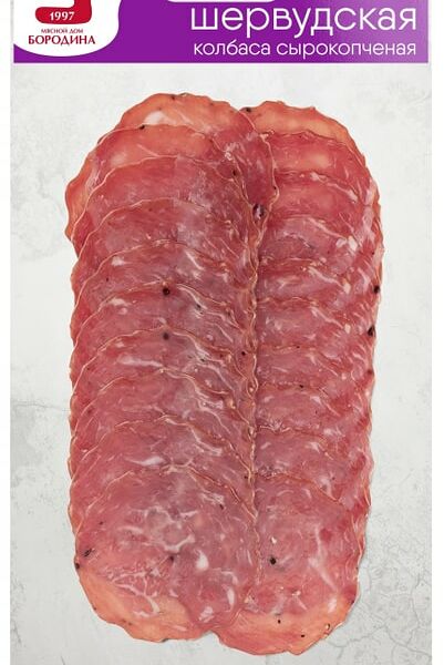 Колбаса сырокопчёная Мясной Дом Бородина Шервудская 70 г