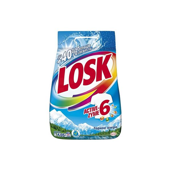Losk средство моющее синтетическое 4,05 кг Горное Озеро (27 стирок)