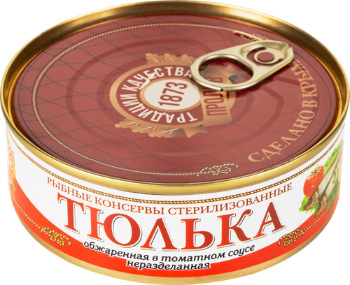 

Тюлька обжаренная Пролив в томатном соусе 240 г