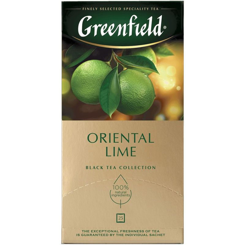

Чай черный Greenfield Oriental Lime 25 шт 37.5 г