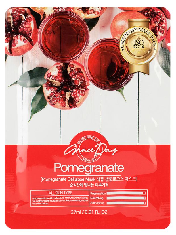 

Омолаживающая маска для лица Grace Day с экстрактом граната 27 мл